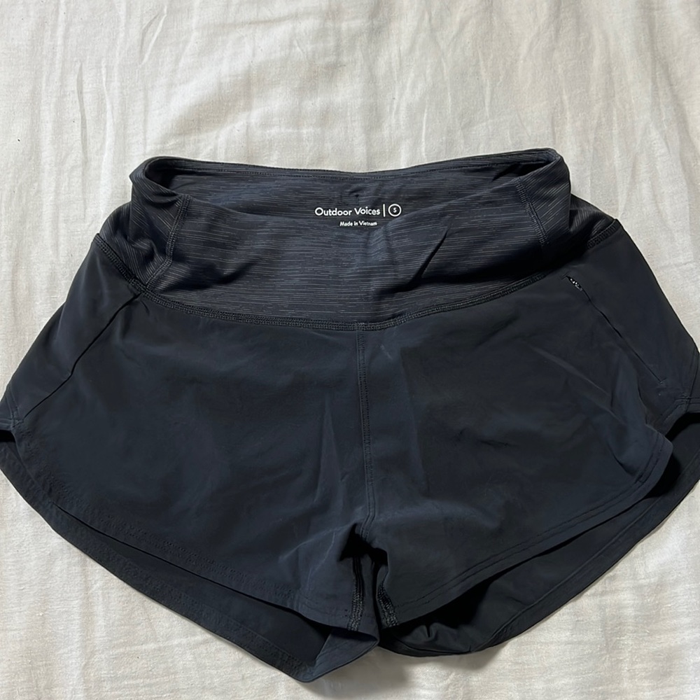Outdoor voices, black S athletic shorts. Worn twice.
